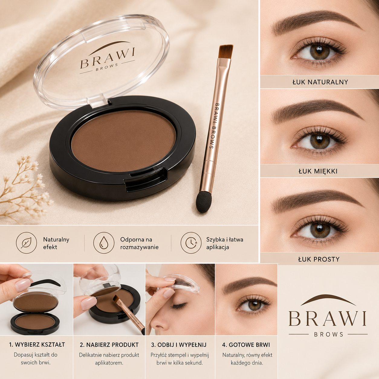 BRAWI™ – Zestaw do stylizacji brwi w kilka sekund